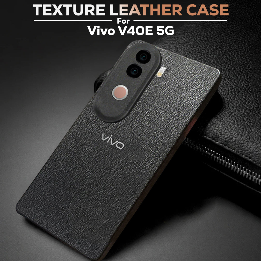 Vivo V40e 5G Solid Color Leather Texture Matte Phone Back Case