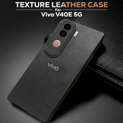 Vivo V40e 5G Solid Color Leather Texture Matte Phone Back Case