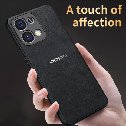 OPPO F33 5G  Business Style PU LEATHER PROTECTIVE BACK CASE WITH CAMERA PROTECTION