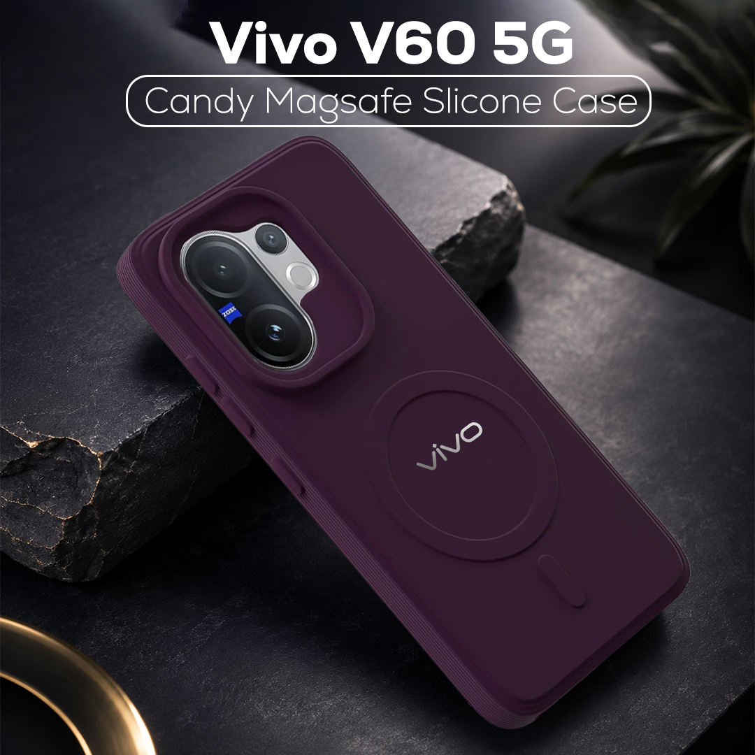 VIVO V60 5G Candy Silicone Luxury Matte Back Cover with Camera  Protection