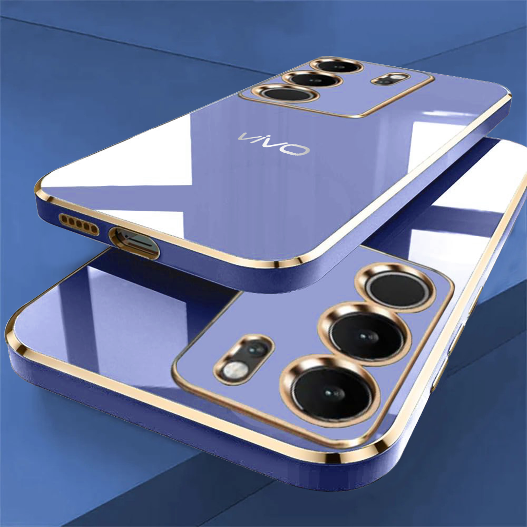 VIVO V29 PRO 5G ULTRA-SHINE GOLD ELECTROPLATED LUXURIOUS  BACK CASE WITH CAMERA PROTECTION