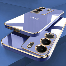 VIVO V29 PRO 5G ULTRA-SHINE GOLD ELECTROPLATED LUXURIOUS  BACK CASE WITH CAMERA PROTECTION