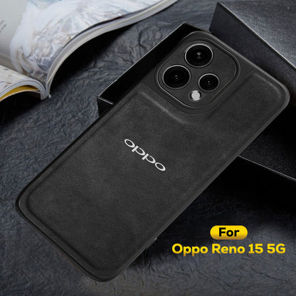 OPPO RENO 15 5G Silicone Leather Back Cover - High Quality Protective Camera Lens Shield Case