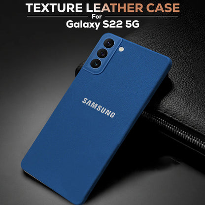 Samsung Galaxy S22 5G Solid Color Leather Texture Matte Phone Back Case