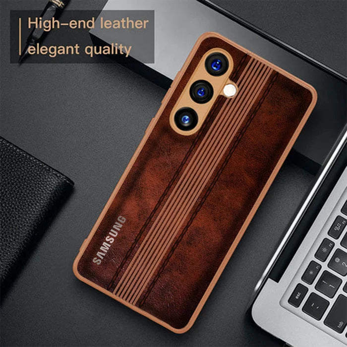 GALAXY S23 FE 5G VINTAGE LEATHER BACK STITCHED PROTECTIVE BACK CASE