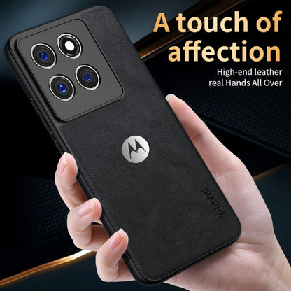 MOTOROLA EDGE 60 FUSION 5G  Business Style PU LEATHER PROTECTIVE BACK CASE WITH CAMERA PROTECTION