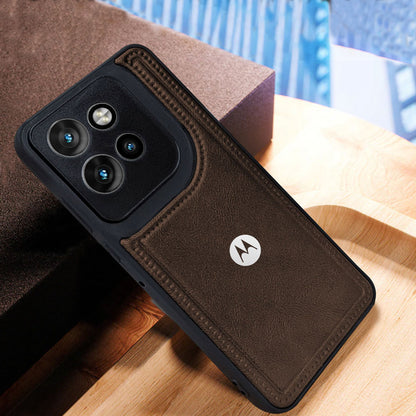 MOTOROLA EDGE 50 NEO 5G Vintage Leather Stitched Protective Back Case