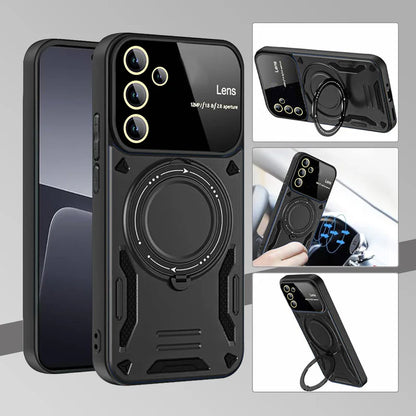SAMSUNG GALAXY A17 5G Heavy Duty Rugged Shockproof Camera Lens Protector Phone Cover with Kickstand