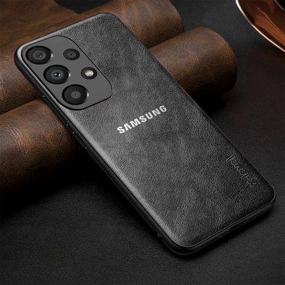 GALAXY A73 5G  Business Style PU LEATHER PROTECTIVE BACK CASE WITH CAMERA PROTECTION