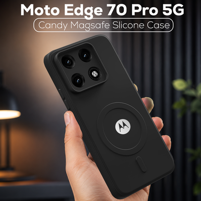 MOTO EDGE 70 PRO 5G Candy Silicone Luxury Matte Back Cover with Camera  Protection