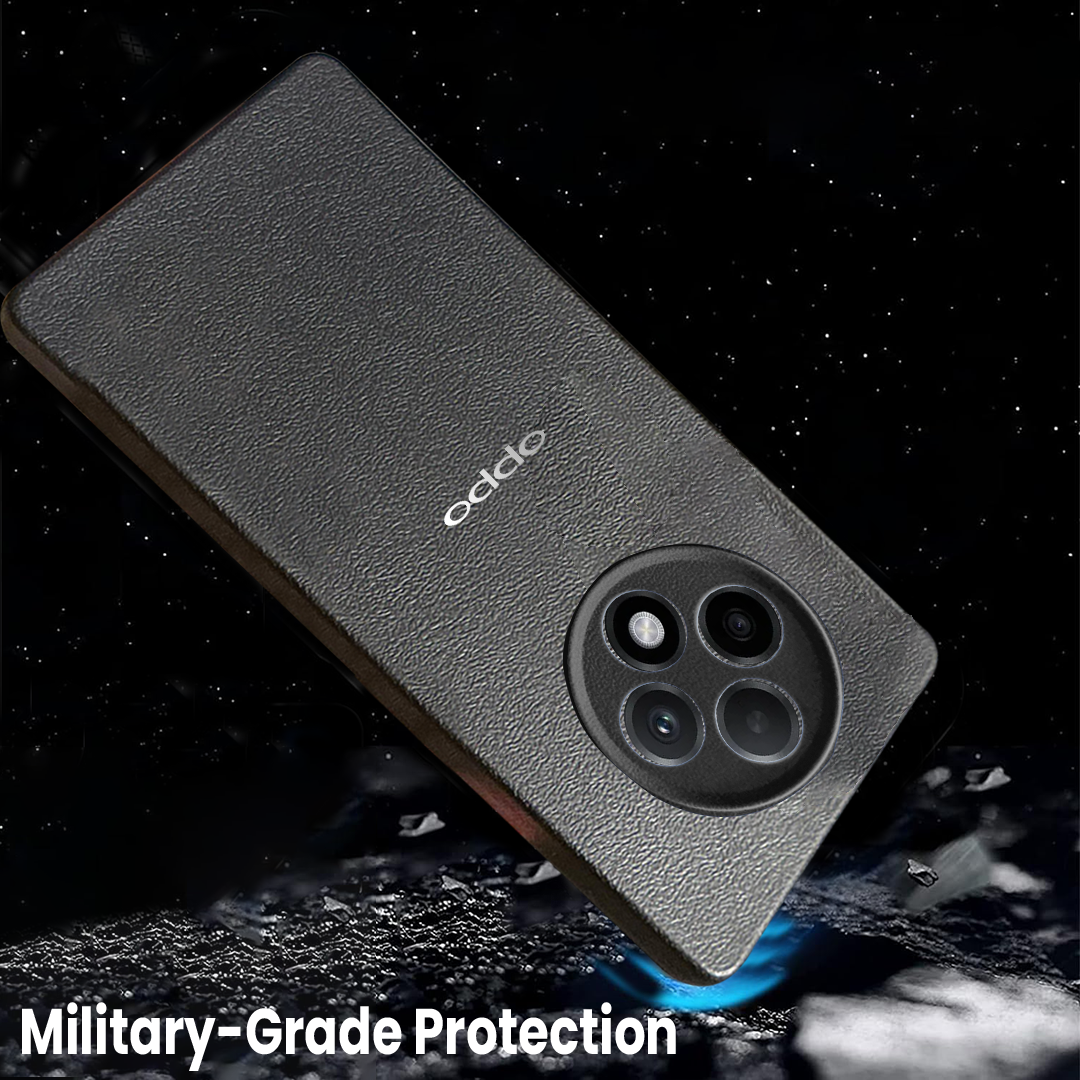 Oppo F27 5G Solid Color Leather Texture Matte Phone Back Case