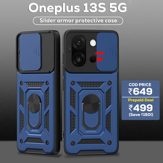 ONEPLUS 13s 5G Armor Military-grade Case With Sliding Camera Cover & 360 Kickstand