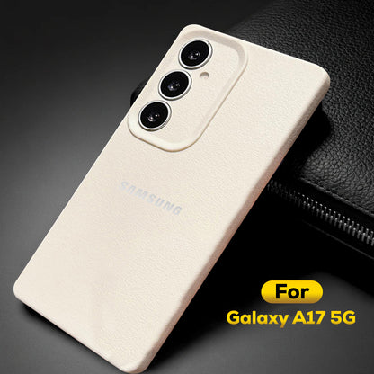 Samsung Galaxy A17 5G Solid Color Leather Texture Matte Phone Back Case