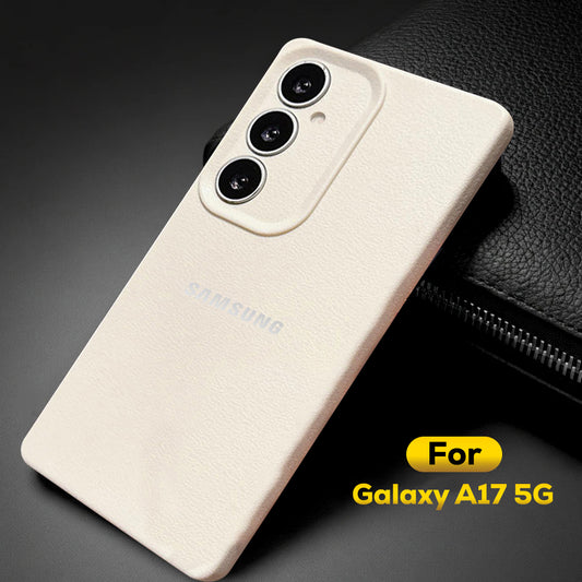 Samsung Galaxy A17 5G Solid Color Leather Texture Matte Phone Back Case