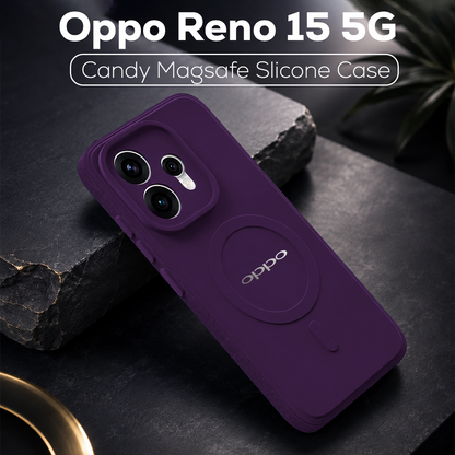 Oppo Reno 15 5G Candy Silicone Luxury Matte Back Cover with Camera Lens Protection