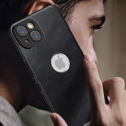IPHONE 14 5G Business Style PU LEATHER PROTECTIVE BACK CASE WITH CAMERA PROTECTION