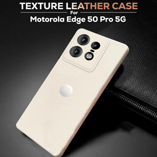 MOTO EDGE 50 PRO 5G Solid Color Leather Texture Matte Phone Back Case
