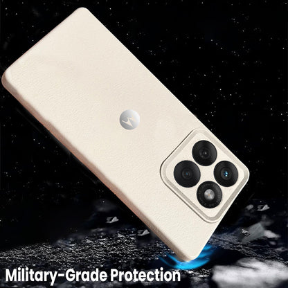 Motorola Edge 60 Fusion 5G Solid Color Leather Texture Matte Phone Back Case
