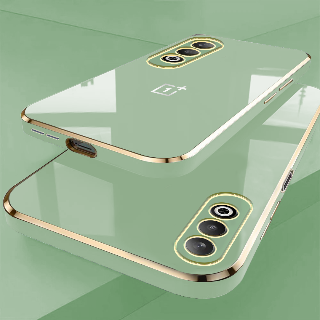 ONEPLUS NORD CE 4/LITE 5G ULTRA-SHINE GOLD ELECTROPLATED LUXURIOUS  BACK CASE WITH CAMERA PROTECTION