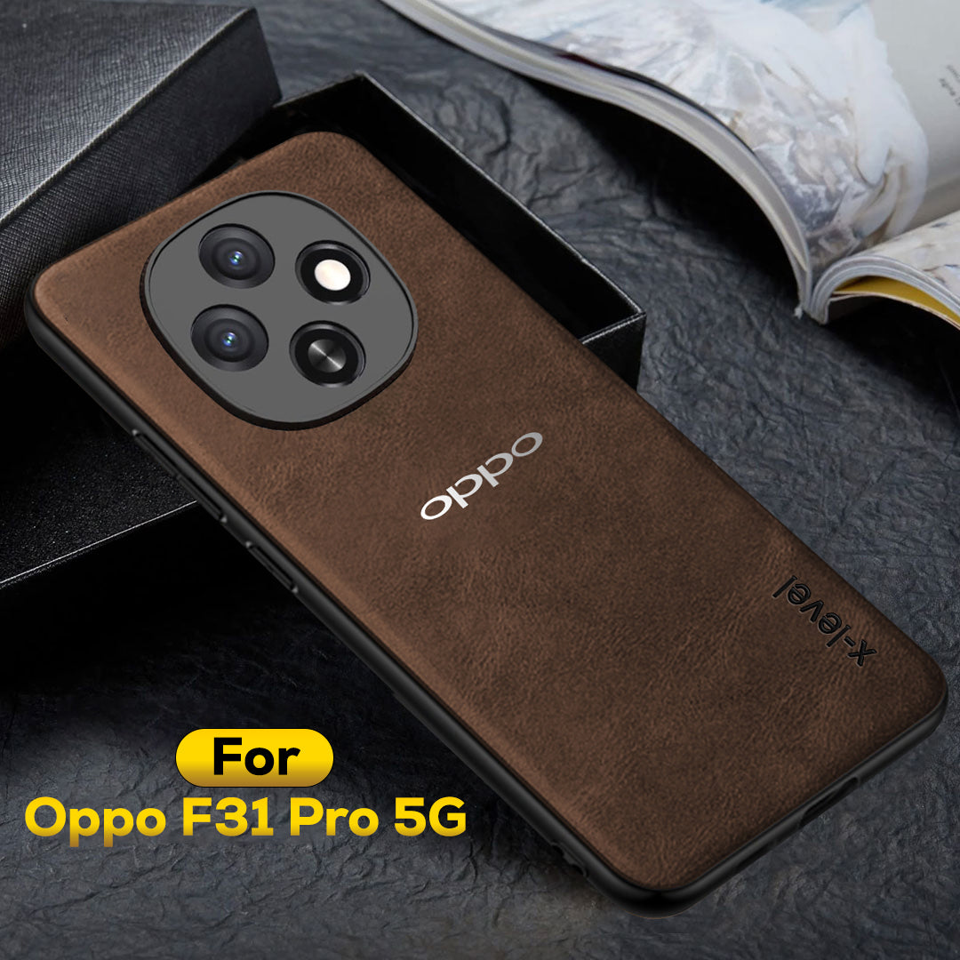 OPPO F31 PRO 5G  Business Style PU LEATHER PROTECTIVE BACK CASE WITH CAMERA PROTECTION