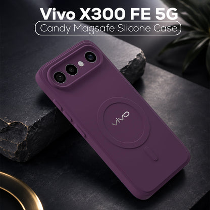VIVO X300 FE 5G Candy Silicone Luxury Matte Back Cover with Camera  Protection