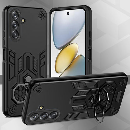 Samsung Galaxy A36 5G Armor knight Series Camera Protection 2 in 1 Shockproof Phone Cover with Kickstand
