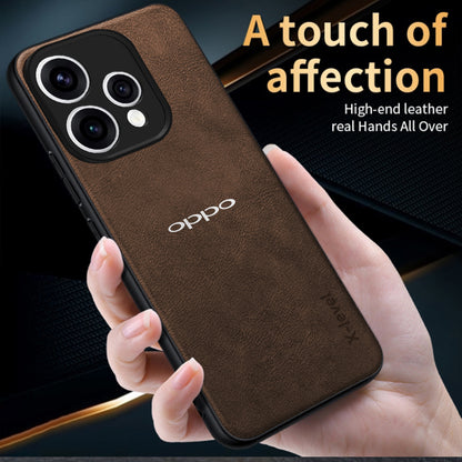 OPPO RENO 15 5G Business Style PU LEATHER PROTECTIVE BACK CASE WITH CAMERA PROTECTION