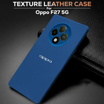 Oppo F27 5G Solid Color Leather Texture Matte Phone Back Case