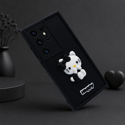 Samsung Galaxy S26 ULTRA 5G Soft Silicone 3D Hello Kitty character design Back Case with Camera Protection
