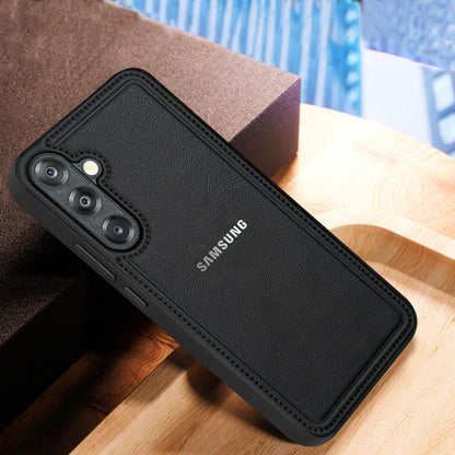 Samsung Galaxy A16 5G Vintage Leather Stitched Protective Back Case