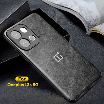 ONEPLUS 13s 5G Business Style PU LEATHER PROTECTIVE BACK CASE WITH CAMERA PROTECTION