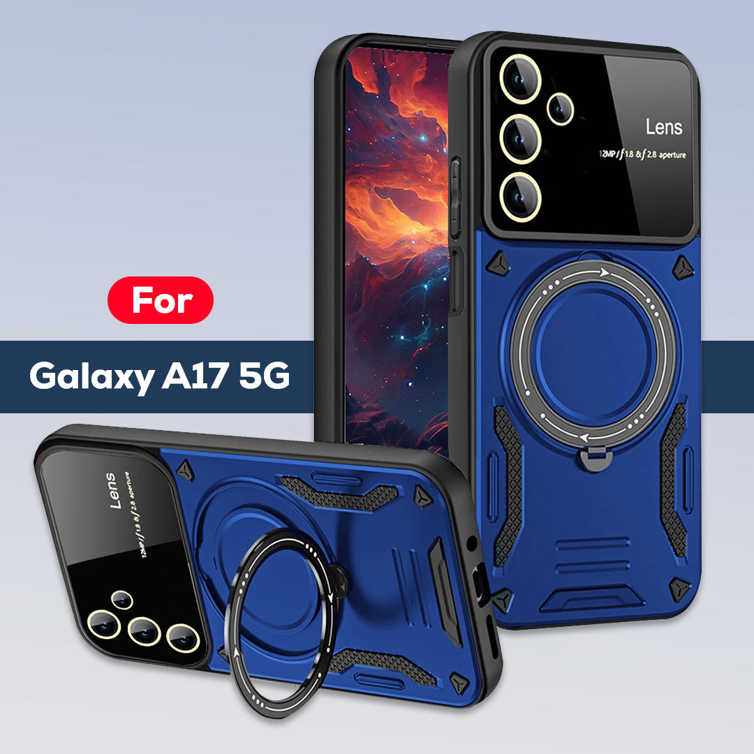 SAMSUNG GALAXY A17 5G Heavy Duty Rugged Shockproof Camera Lens Protector Phone Cover with Kickstand