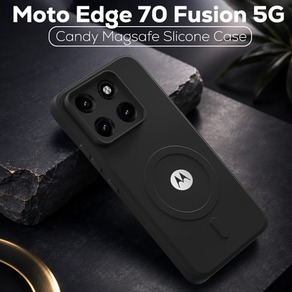 MOTO EDGE 70 FUSION 5G Candy Silicone Luxury Matte Back Cover with Camera Protection