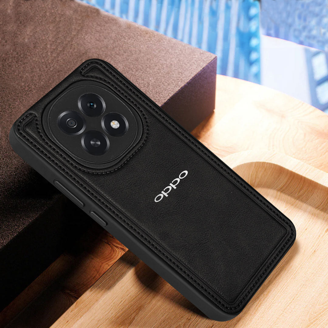 OPPO F29 5G Vintage Leather Stitched Protective Back Case