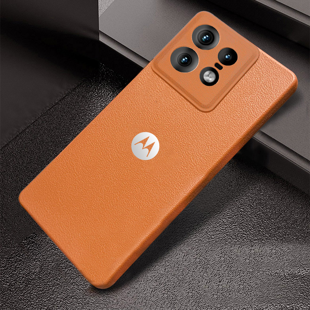 MOTO EDGE 50 PRO 5G Solid Color Leather Texture Matte Phone Back Case