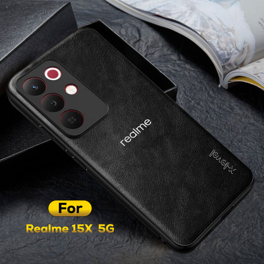 REALME 15X 5G  Business PU Leather Back Case