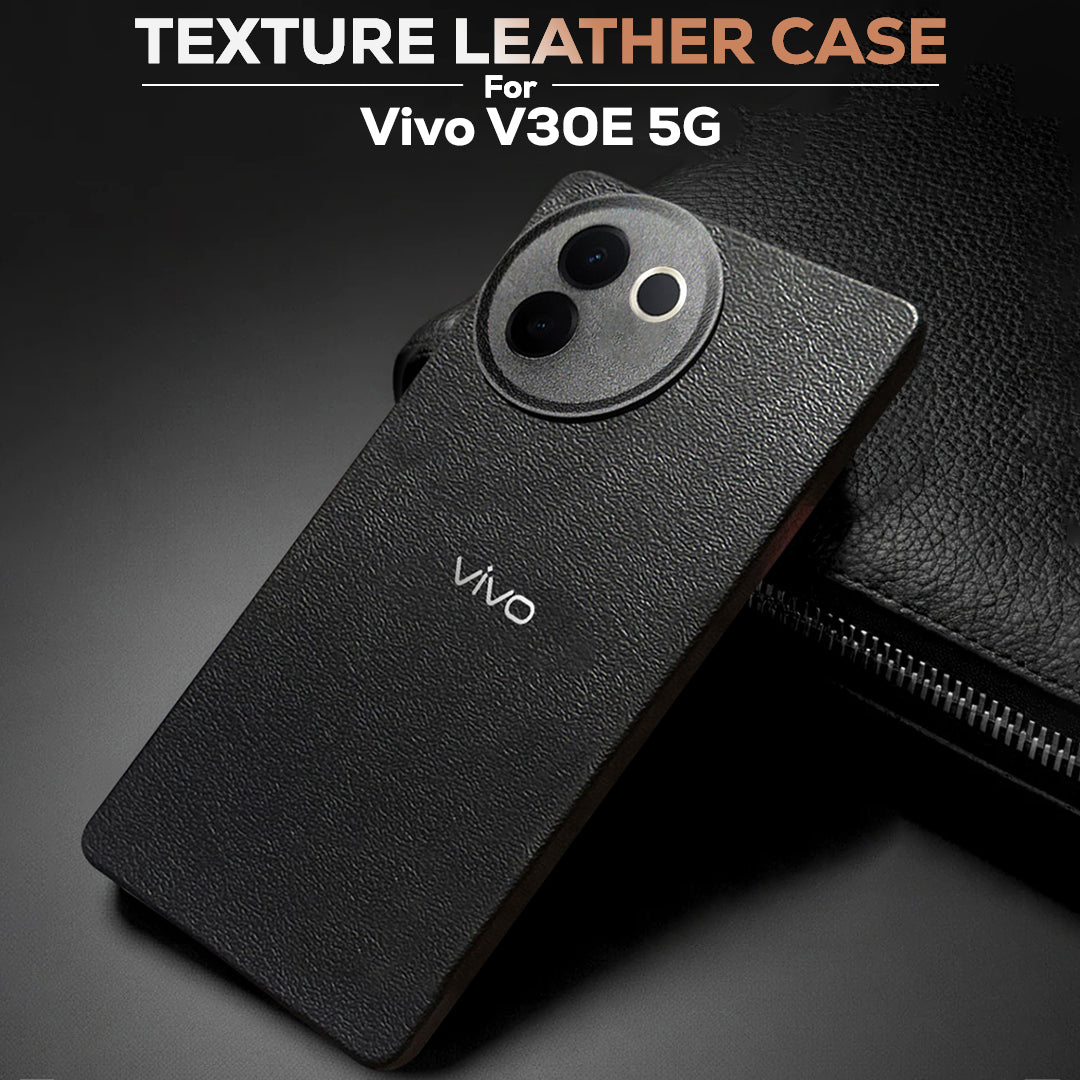 Vivo V30e 5G Solid Color Leather Texture Matte Phone Back Case