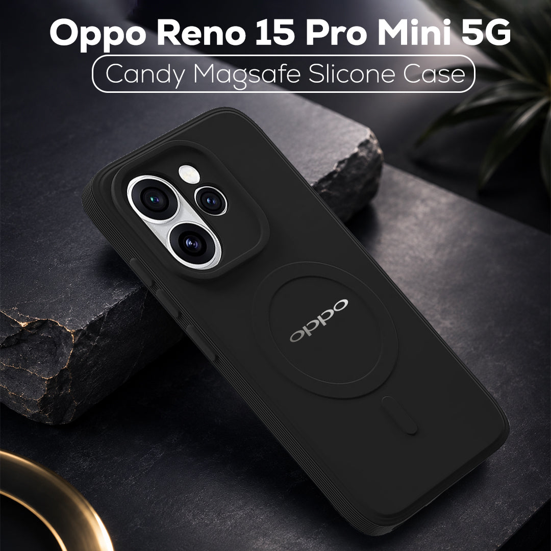 Oppo Reno 15 Pro Mini 5G Candy Silicone Luxury Matte Back Cover with Camera  Protection
