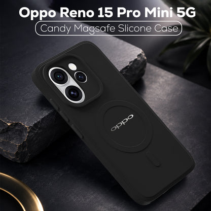 Oppo Reno 15 Pro Mini 5G Candy Silicone Luxury Matte Back Cover with Camera  Protection