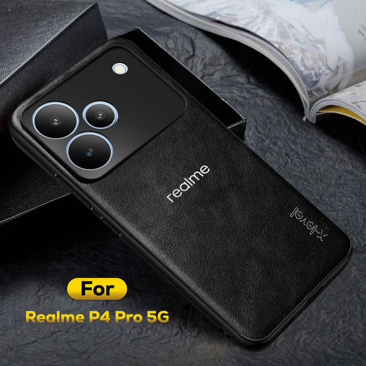 REALME P4 PRO 5G  Business PU Leather Back Case