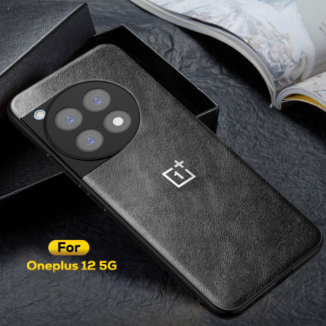 ONEPLUS 12 5G VINTAGE PU LEATHER PROTECTIVE BACK CASE