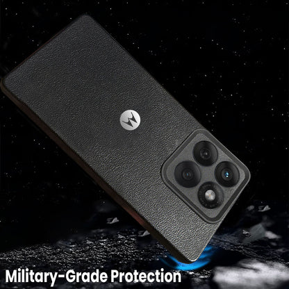 Motorola Edge 60 Fusion 5G Solid Color Leather Texture Matte Phone Back Case