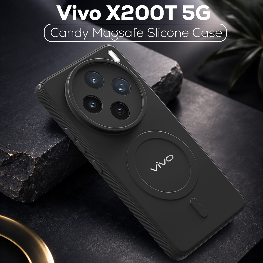 VIVO X200T 5G Candy Silicone Luxury Matte Back Cover with Camera  Protection