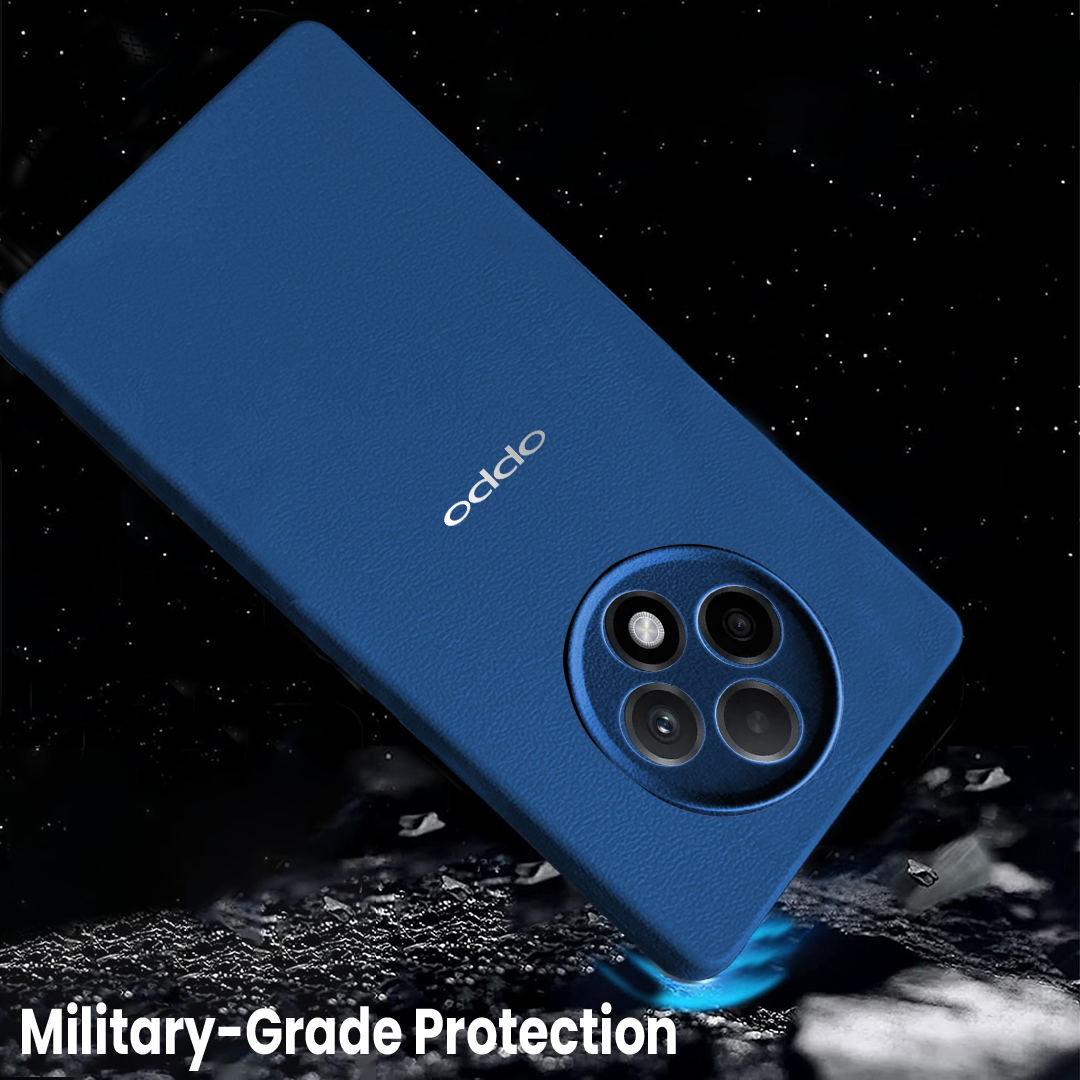 Oppo F27 5G Solid Color Leather Texture Matte Phone Back Case