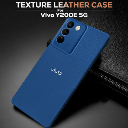 VIVO Y200e 5G Solid Color Leather Texture Matte Phone Back Case