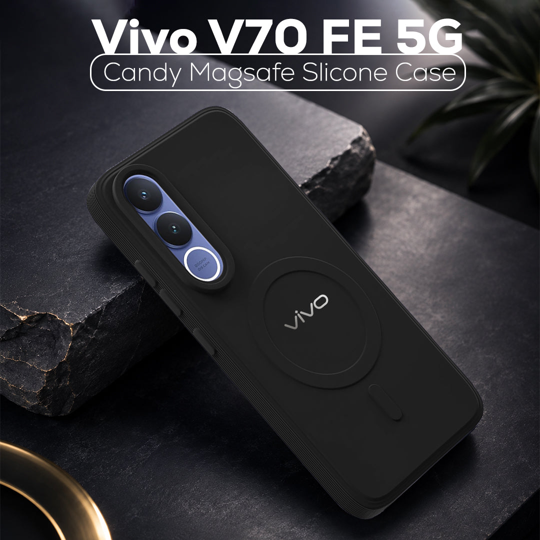 VIVO V70 FE 5G Candy Silicone Luxury Matte Back Cover with Camera  Protection