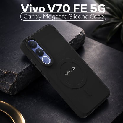 VIVO V70 FE 5G Candy Silicone Luxury Matte Back Cover with Camera  Protection