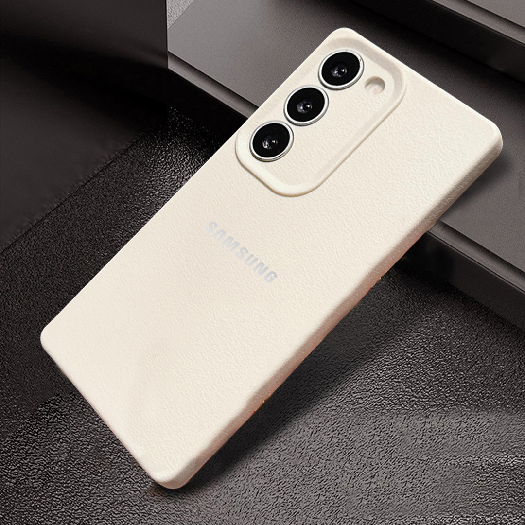 Samsung Galaxy S23 5G Solid Color Leather Texture Matte Phone Back Case