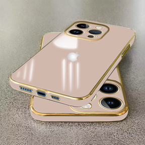 IPHONE 15 PRO MAX ULTRA-SHINE GOLD ELECTROPLATED LUXURIOUS BACK CASE WITH CAMERA PROTECTION