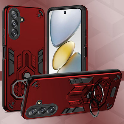 Samsung Galaxy A36 5G Armor knight Series Camera Protection 2 in 1 Shockproof Phone Cover with Kickstand